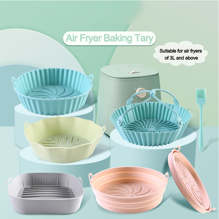 silicone air fryer baking tray